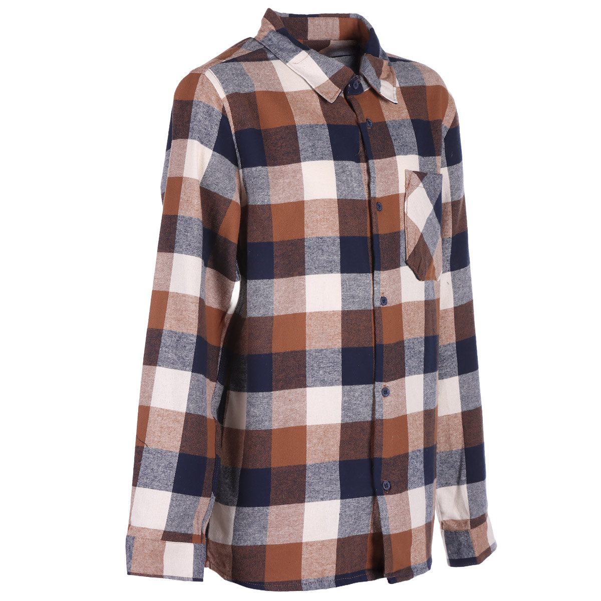 Camisa Algod&oacute;n Franela Cuadros Jeanious para Ni&ntilde;a image number null