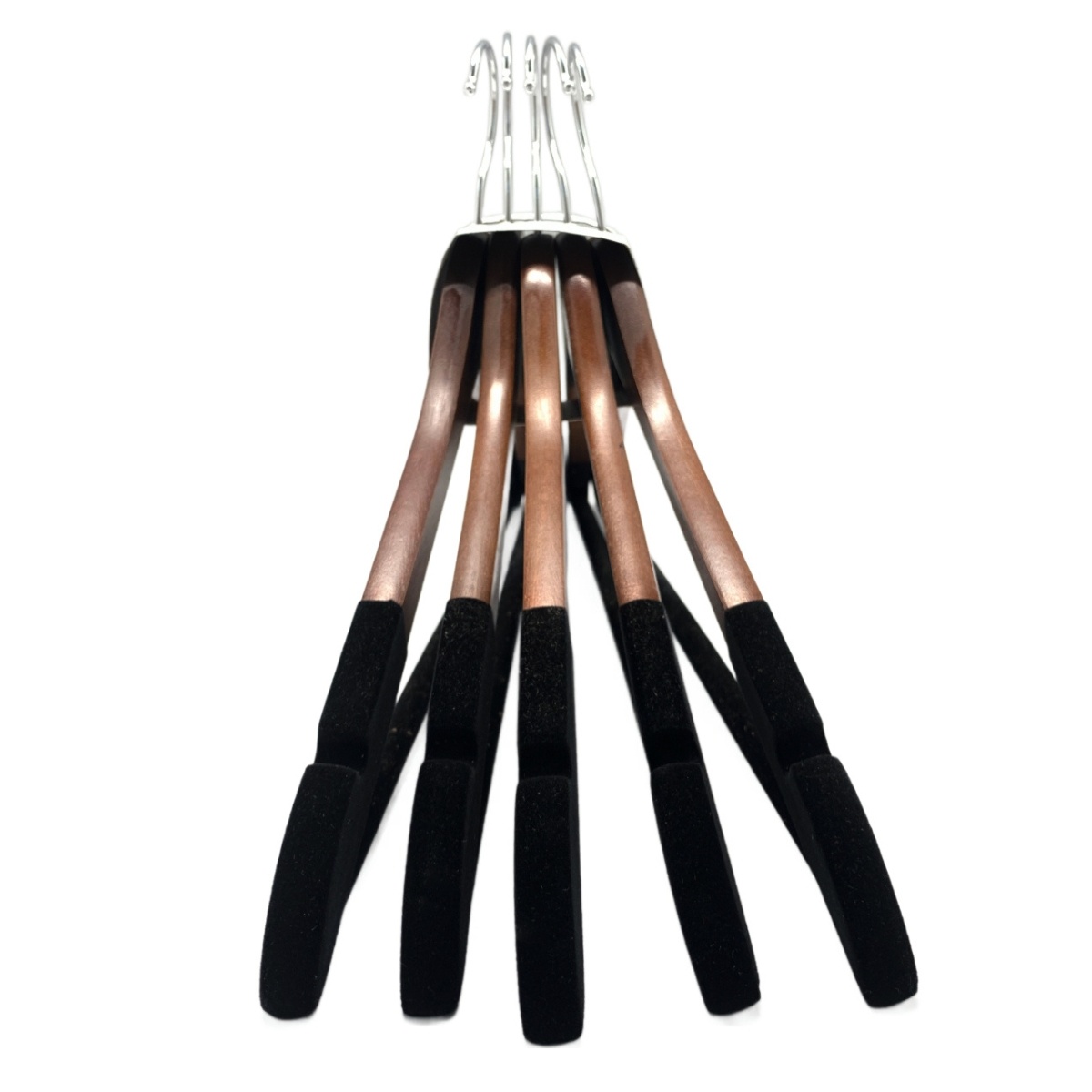Juego 5 Ganchos Madera con Terciopelo Giratorio GOOD AND GOOD image number null