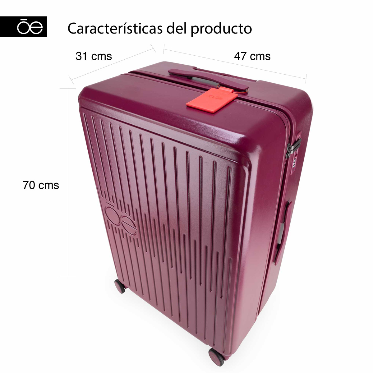 Maleta Tinto Cloe 28 Plg Hs image number null