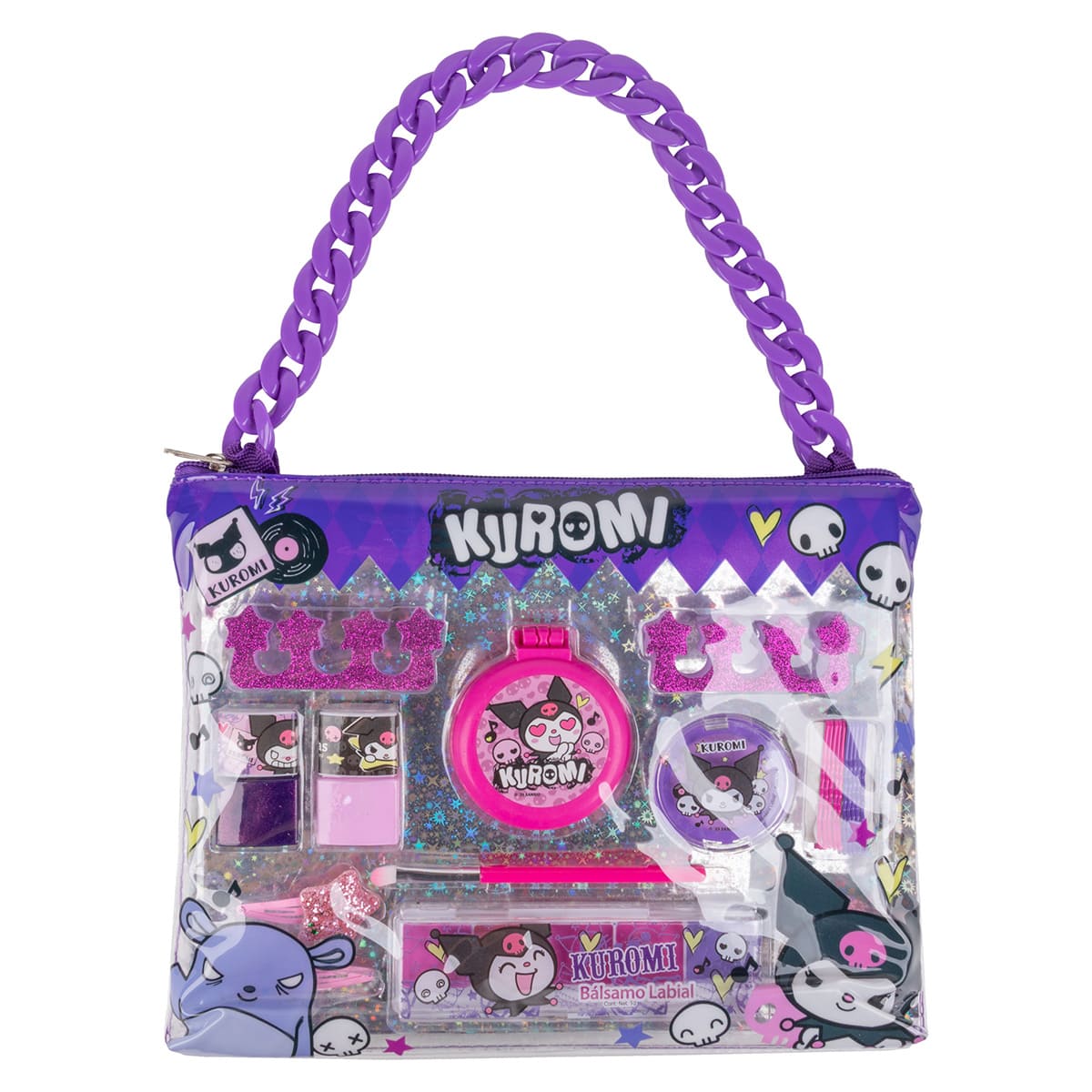 Bolsa de Cosmeticos Kuromi Hello Kitty image number null