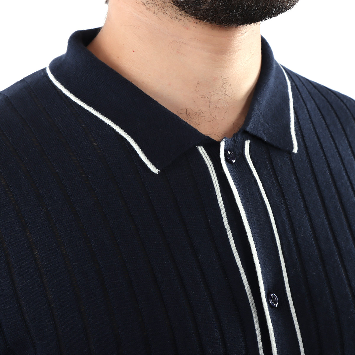 Su&eacute;ter Estilo Cardigan Textura Acanalada JNS para Hombre image number null
