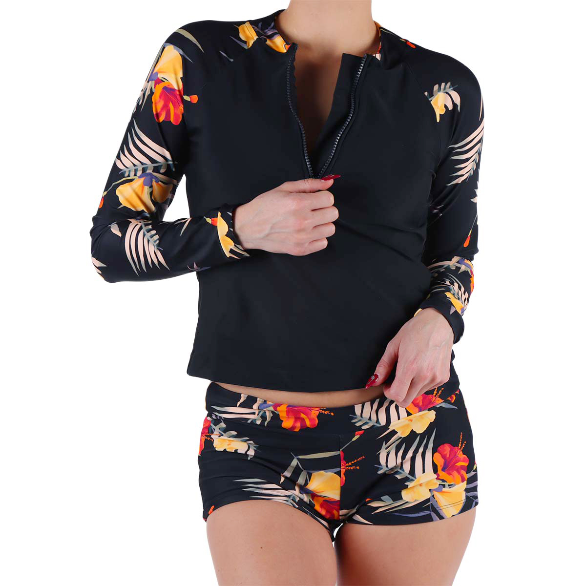 Traje de Ba&ntilde;o Rashguard 2 Piezas Floral Lifestyler Mujer image number null