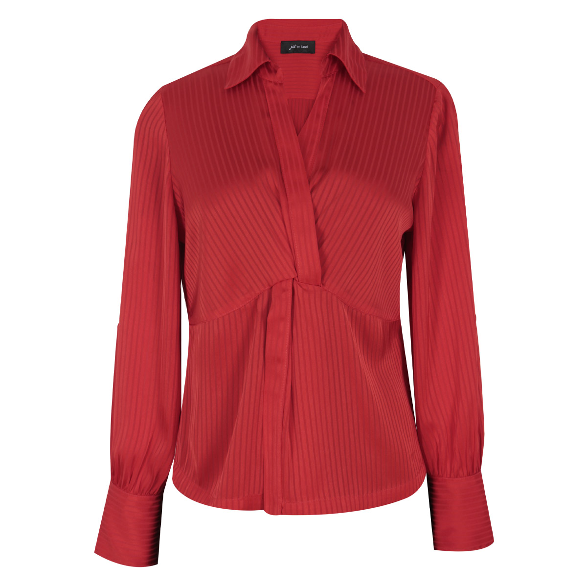 Blusa camisera de sat&iacute;n para Mujer Petite JUST BY BASEL image number null