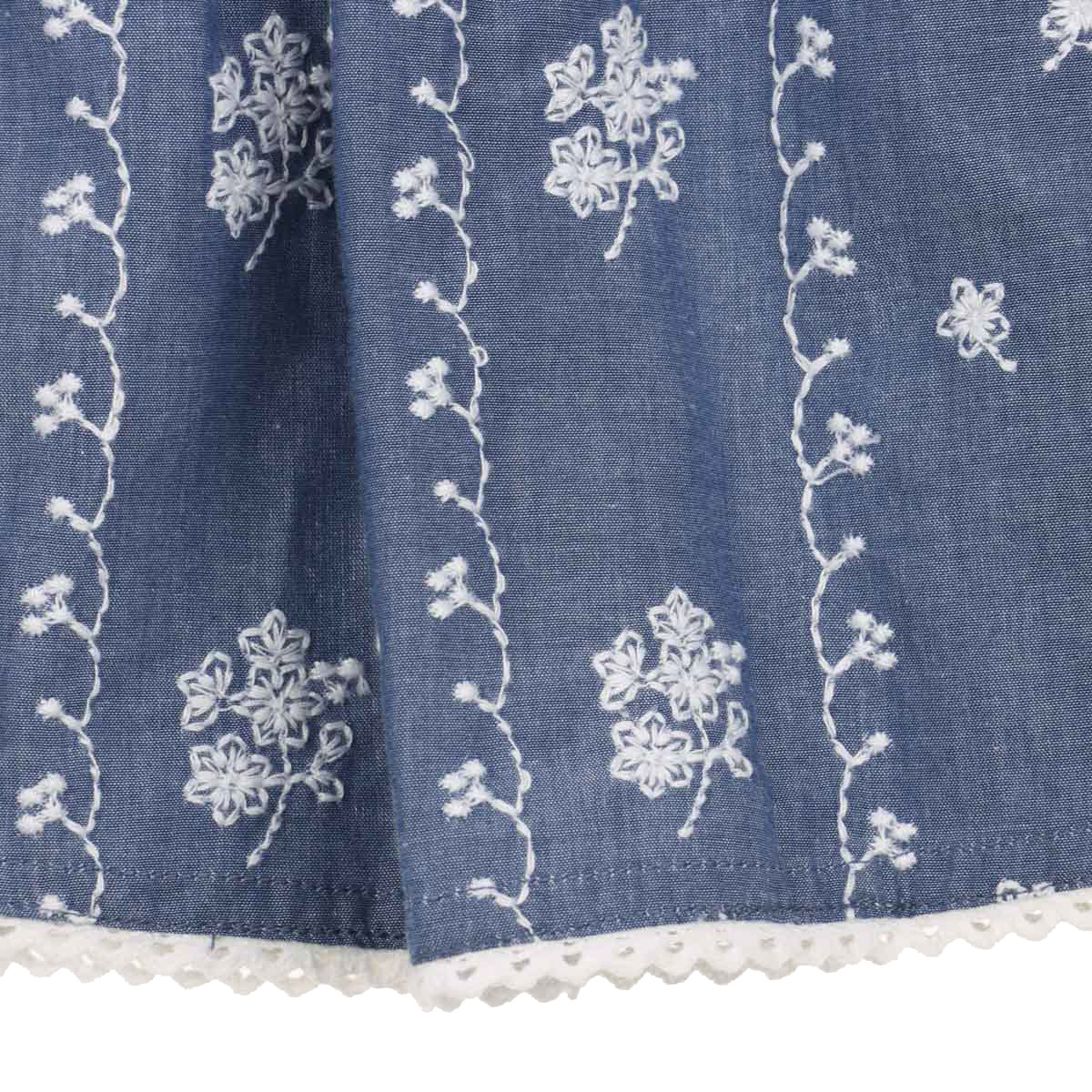 Falda Denim Bordada Floral Casual De OVS para Ni&ntilde;a image number null
