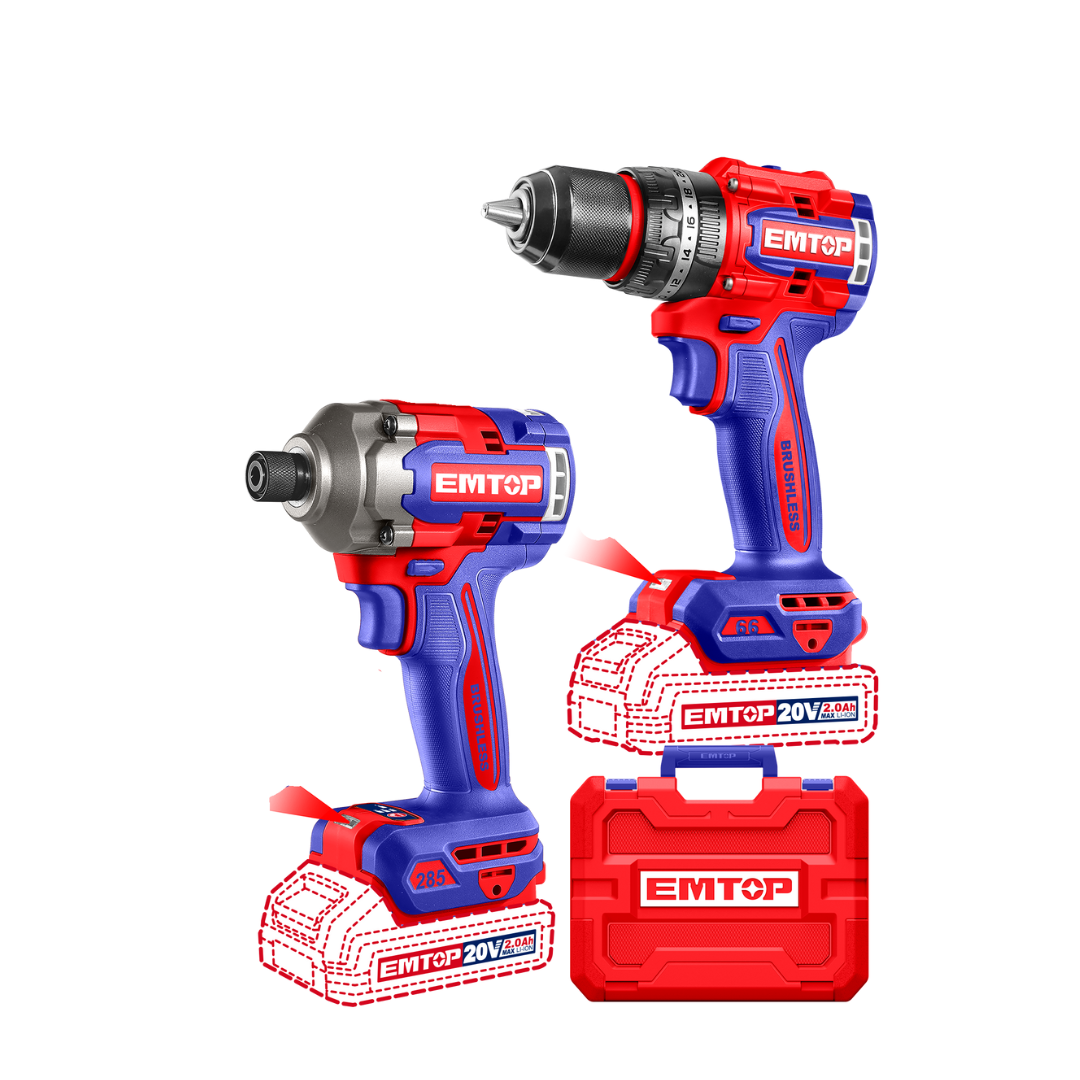 COMBO TALADRO 12 Y ATORNILLADOR DE IMPACTO 14 285 image number null