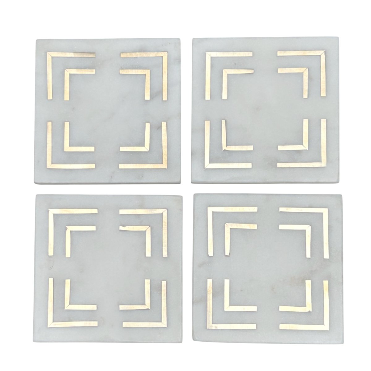 Set 4 Portavasos Vintage Home Marmol Sq image number null