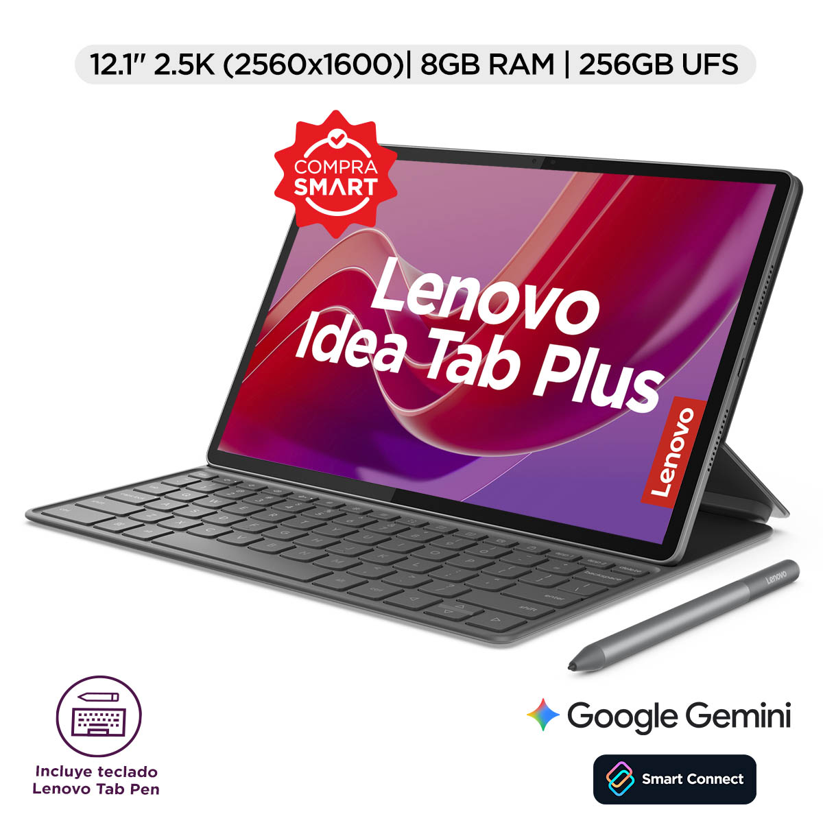 Tablet Lenovo Idea Tab Plus 12.1" 2.5K, 8GB RAM 256GB UFS +Tab Pen Plus + Teclado Folio image number null