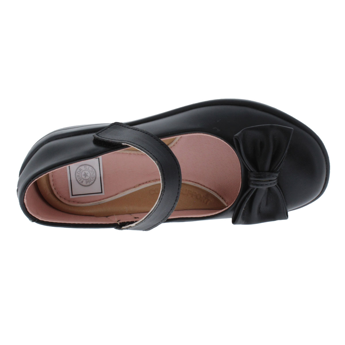 Zapato Escolar Furor Ajuste Velcro Aplicaci&oacute;n Mo&ntilde;o para Ni&ntilde;a image number null