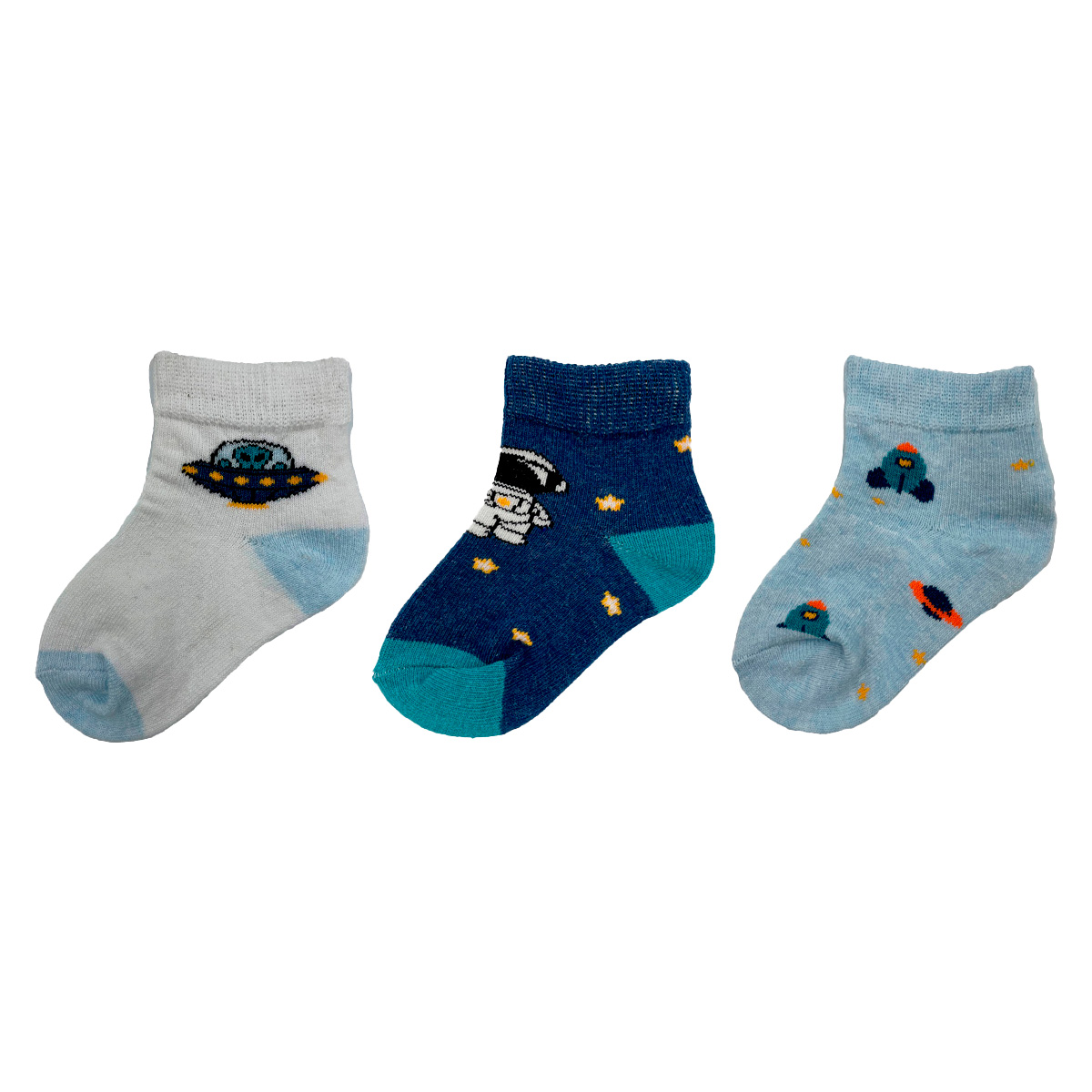 Paquete Para Ni&ntilde;o De 3 Pares De Calcetines Estampado Algod&oacute;n Gleytor image number null