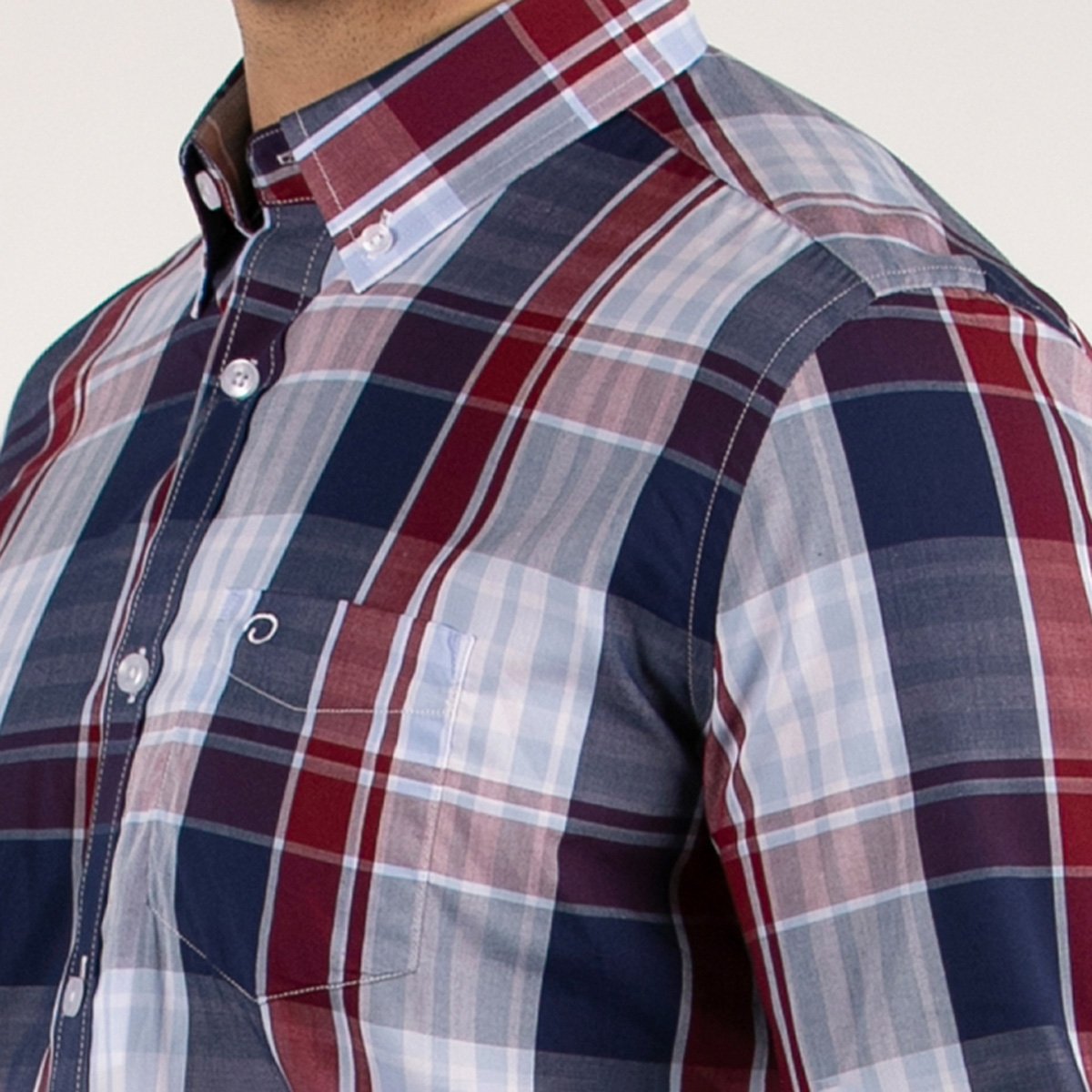 Camisa Casual Regular Fit Oscar de la Renta Manga Larga para Hombre image number null