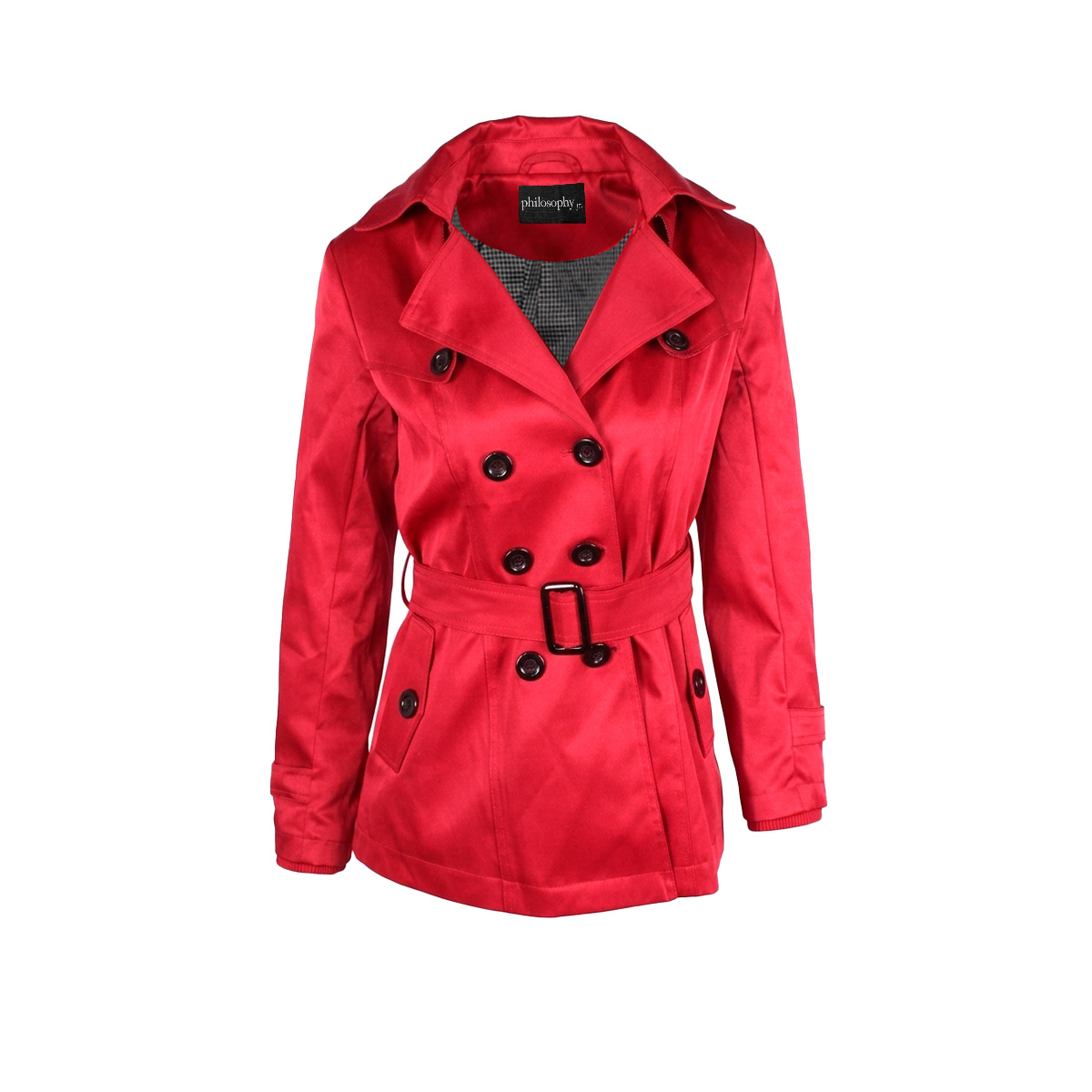 Gabardina Con Solapa Philosophy Para Mujer Junior image number null