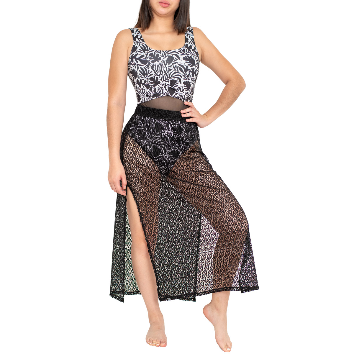 Traje De Ba&ntilde;o Completo Con Cutout Relax Beach Para Mujer image number null