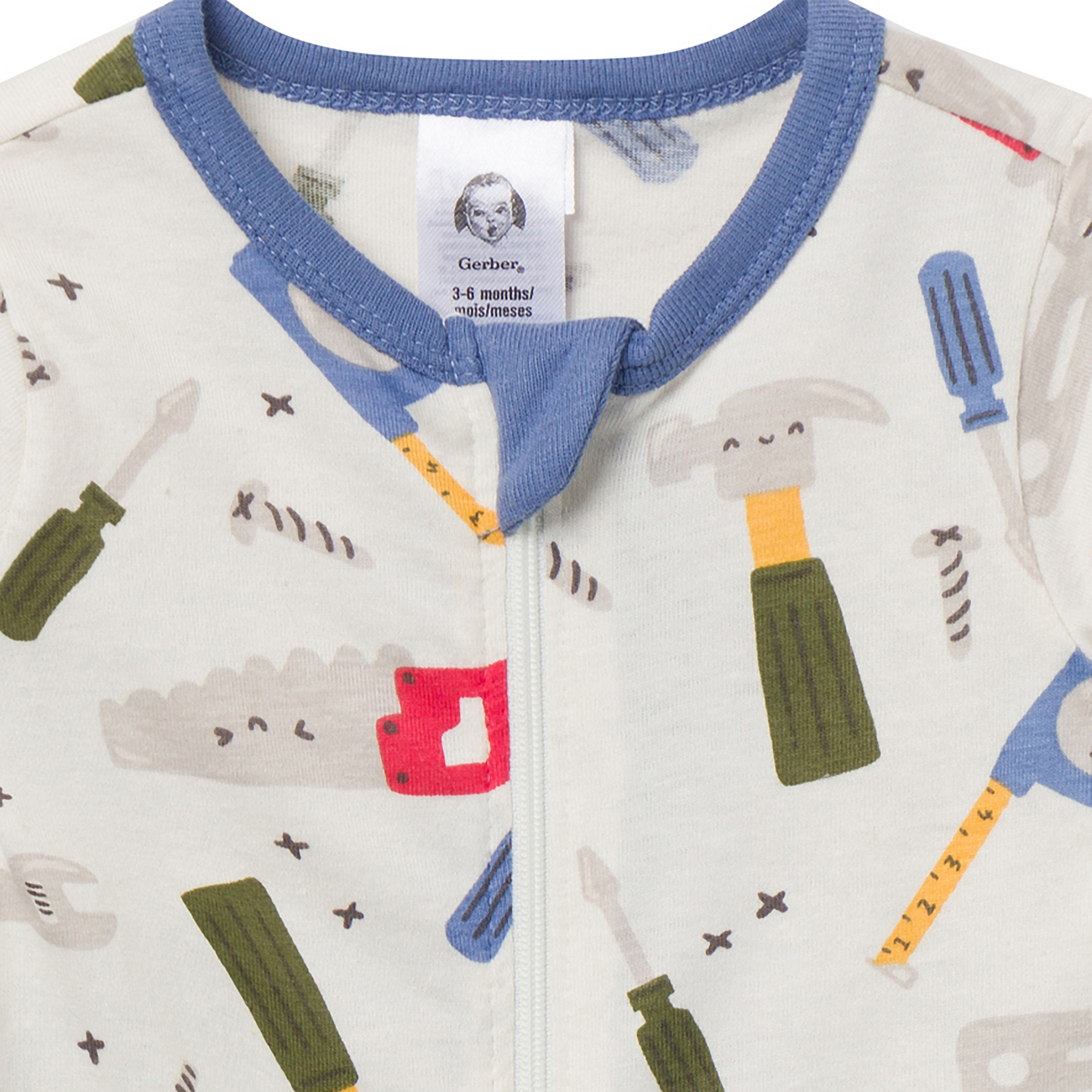 Mameluco con Dise&ntilde;o Herramientas Gerber para Beb&eacute; Ni&ntilde;o image number null