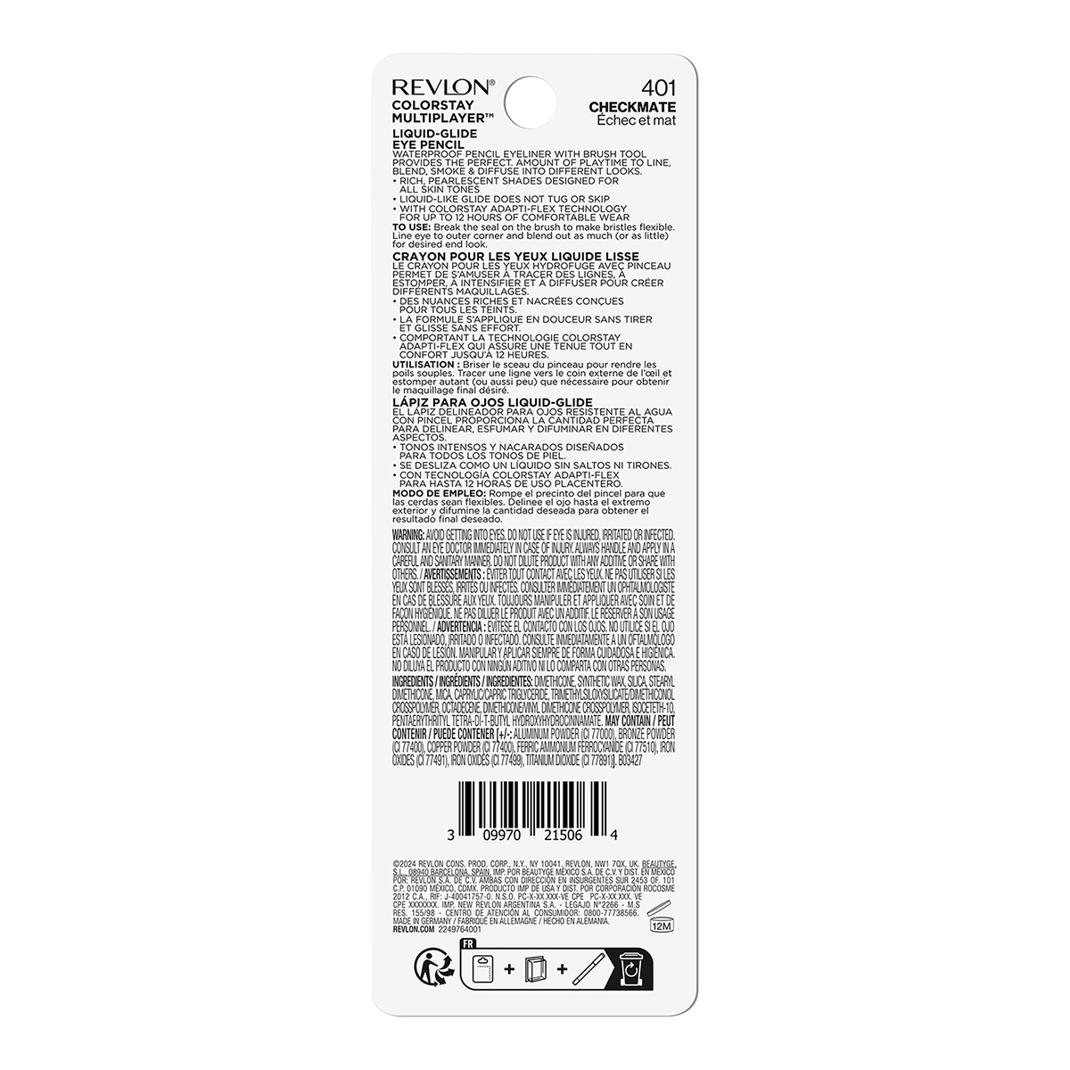 Delineador para Ojos Multiplayer Black Revlon image number null