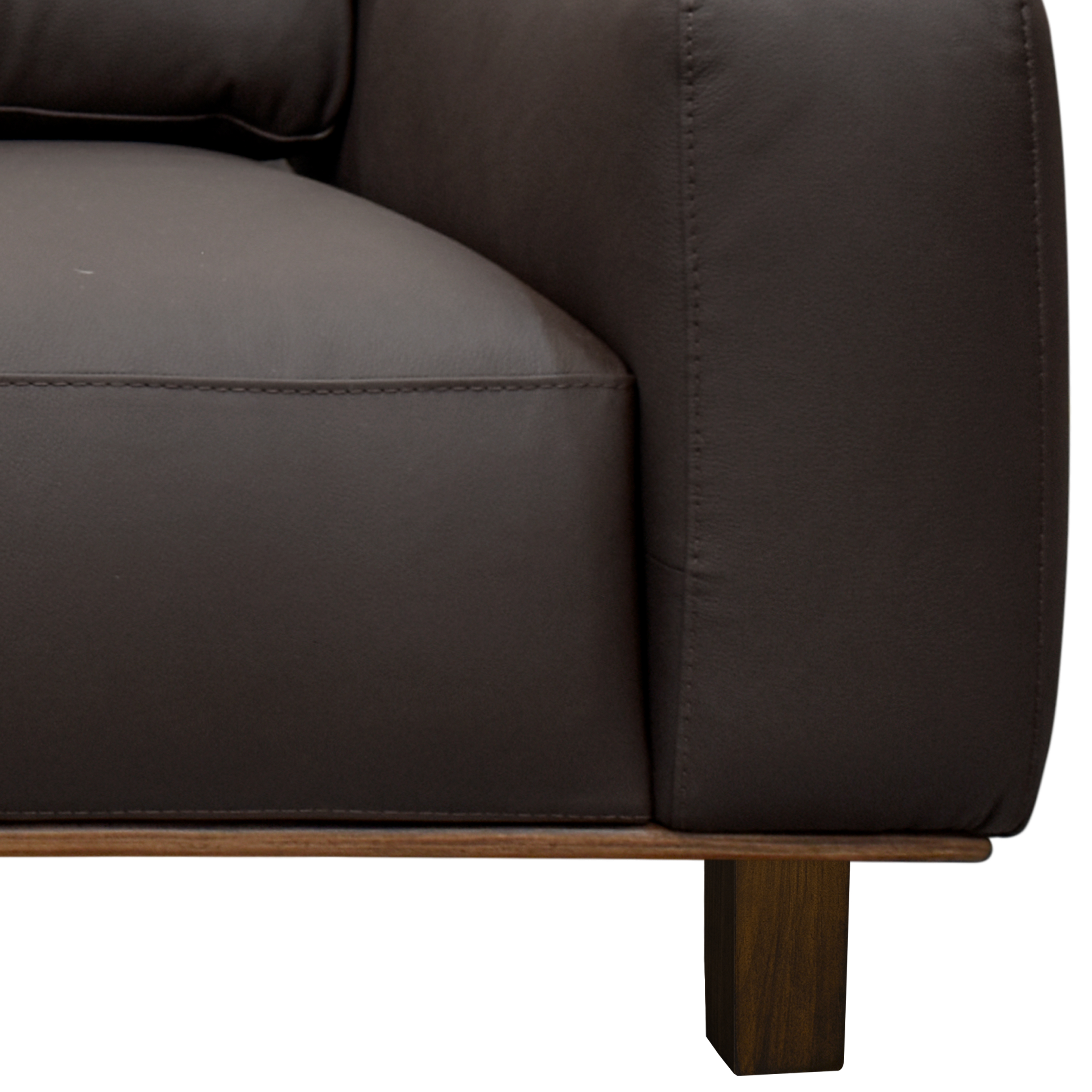 Love seat Chocolate Piel Odell Muebles Liz image number null