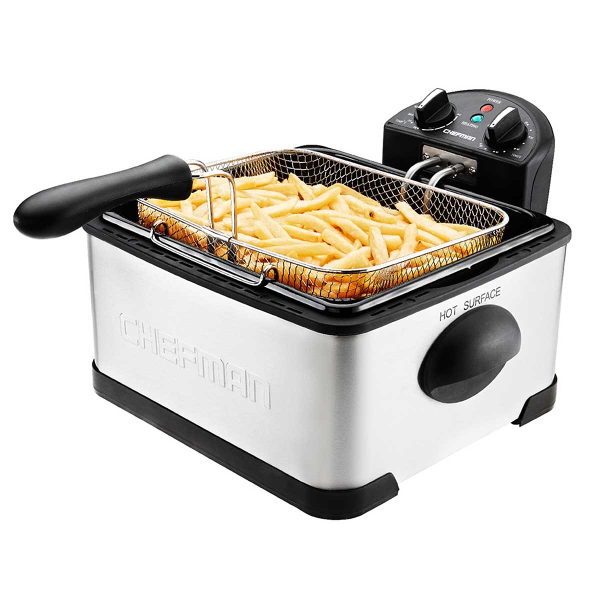 Freidora De Aceite Chefman 4.2 l Acero Inoxidable image number null