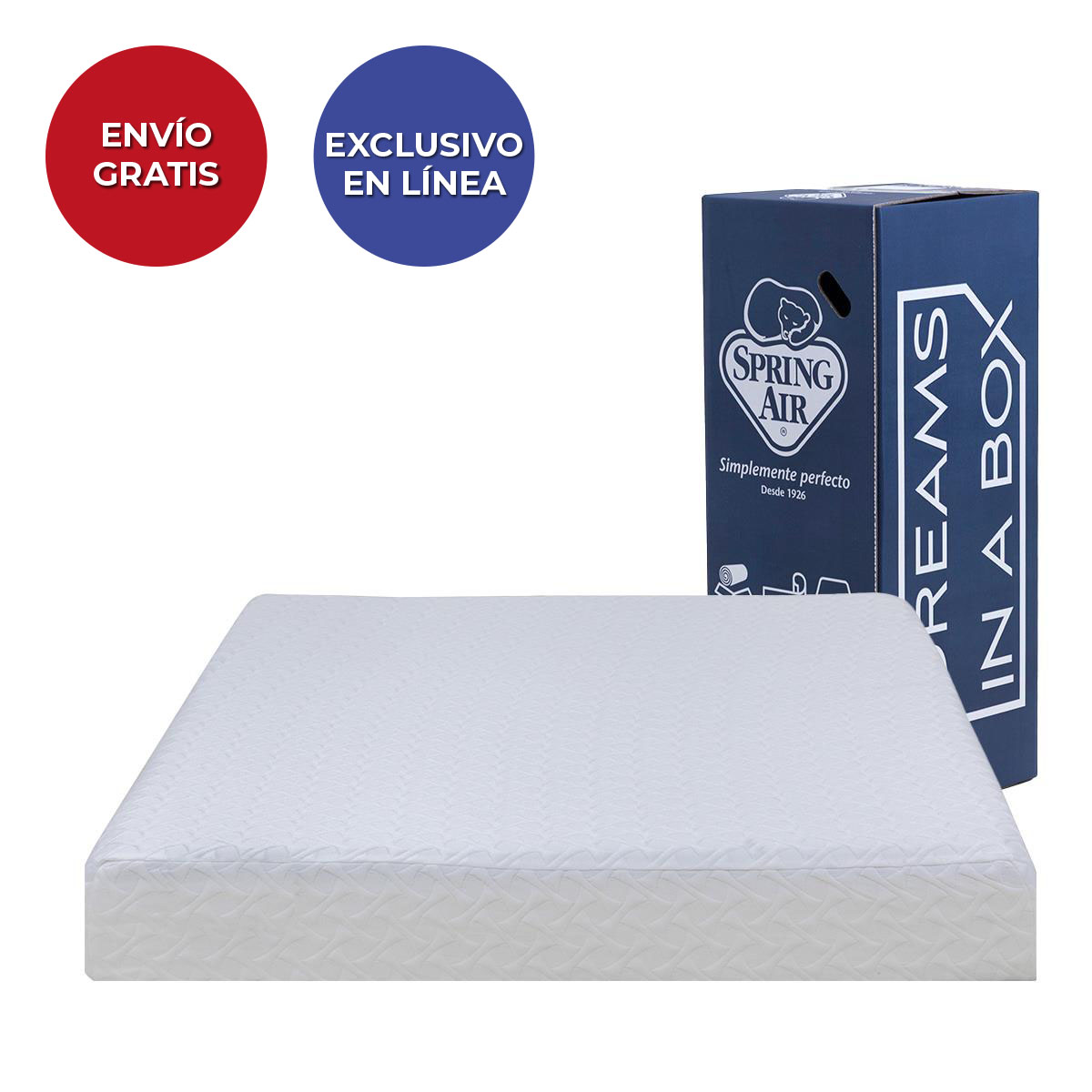 Colch&oacute;n en Caja King Size Basic Dreams Spring Air image number null