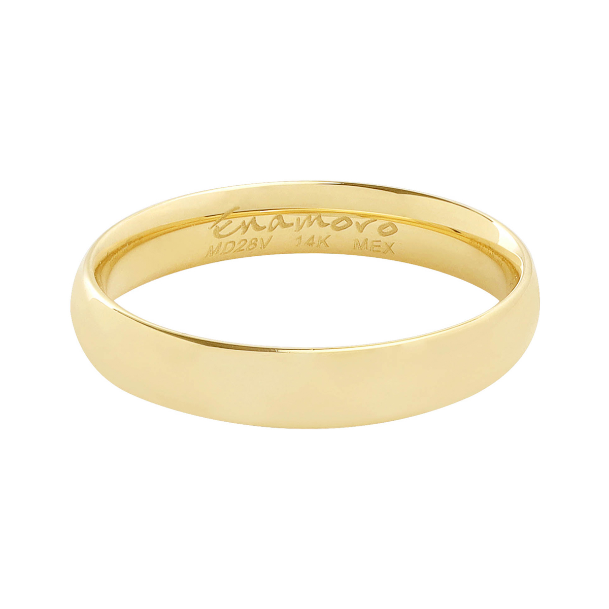 Argolla Oro Amarillo 14K  Confort&nbsp;4mm Enamoro image number null