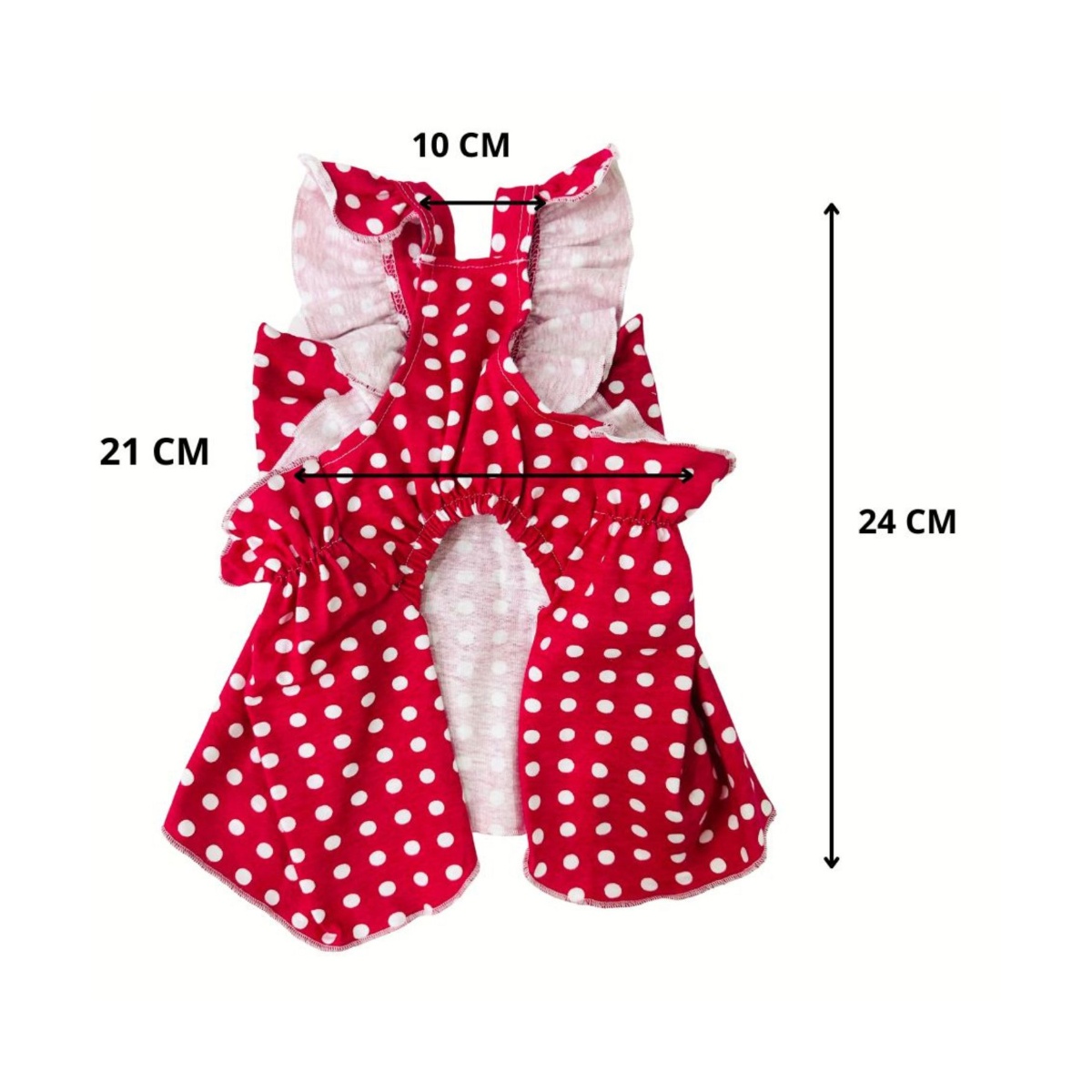 Vestido Fiusha Con Puntos Talla Chica Maypet image number null