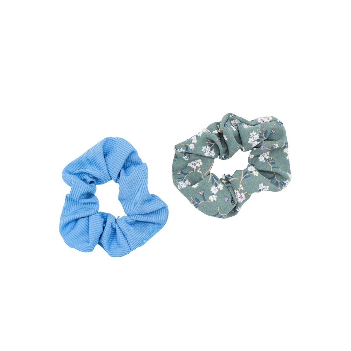 Juego 2 Donas  Azul Y Verde Con Flor Ponette image number null