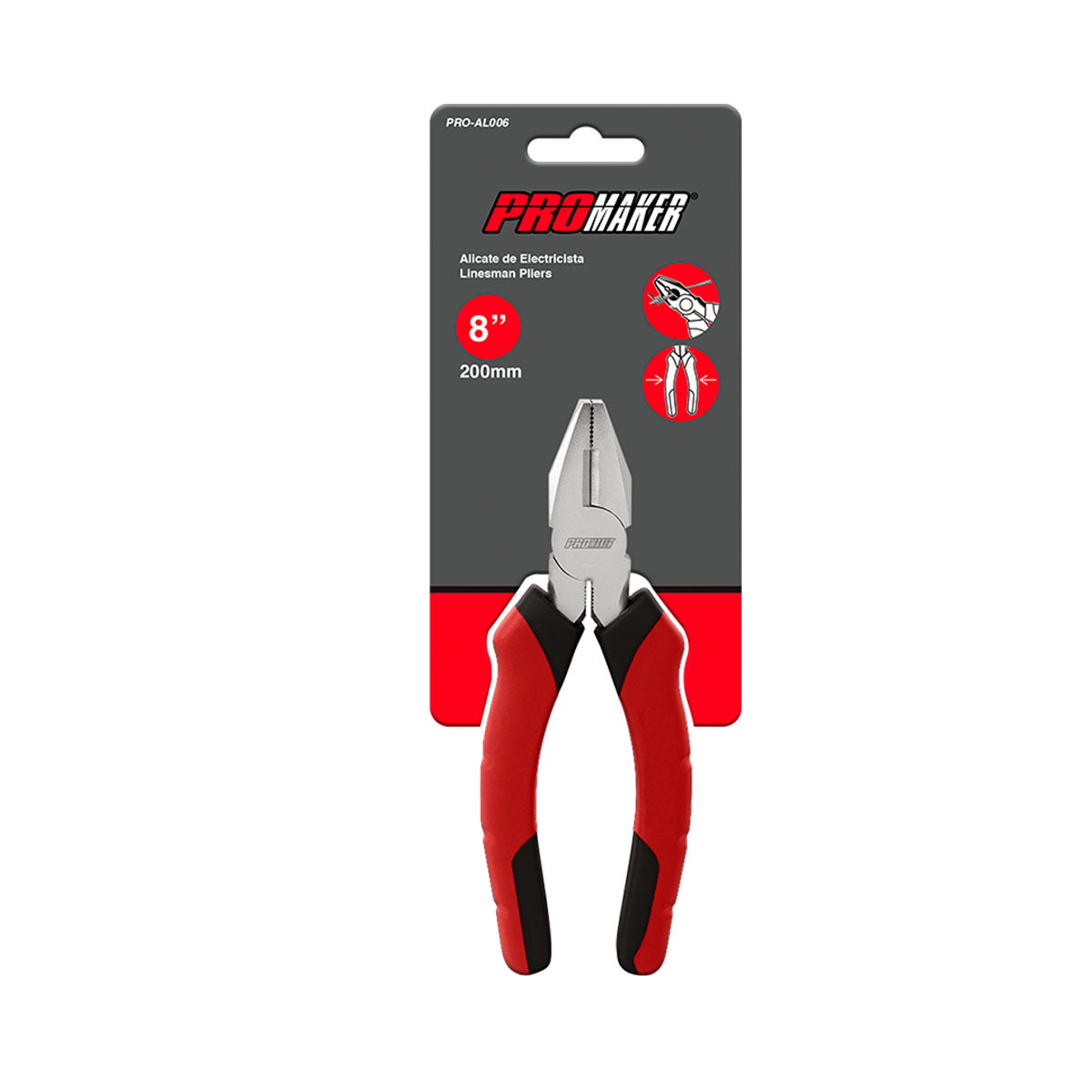 Pinza de Electricista 8" Promaker image number null