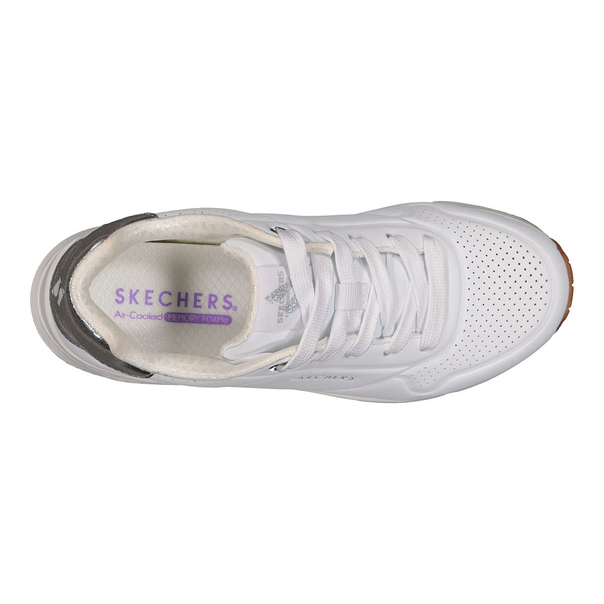 Tenis Con Agujeta 17-24 Blanco Skechers image number null