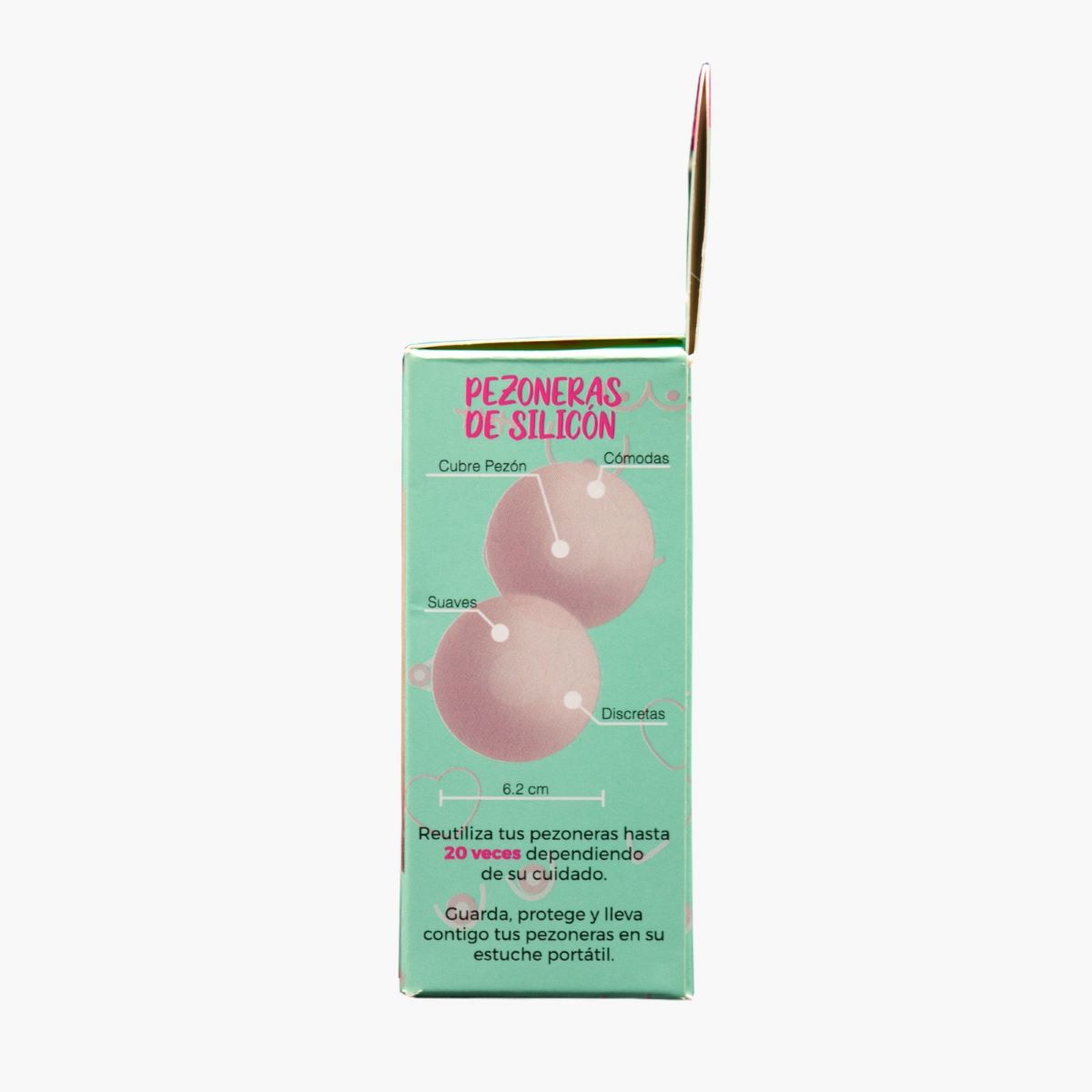 Pezoneras Silicon Reutilizable 2 Pares Fem Tape para Mujer image number null