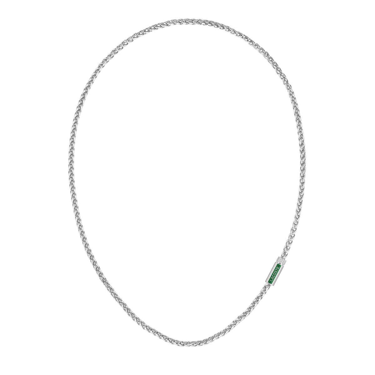 Collar Acero Inoxidable Plateado Lacoste para Hombre image number null