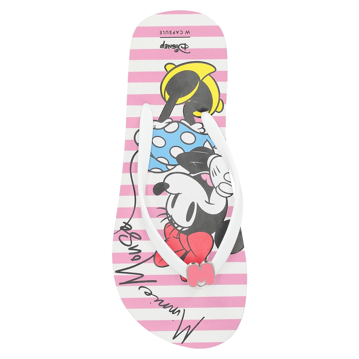 Sandalia Pata de Gallo W Capsule Rosa Disney Estampado Minnie para Mujer image number null