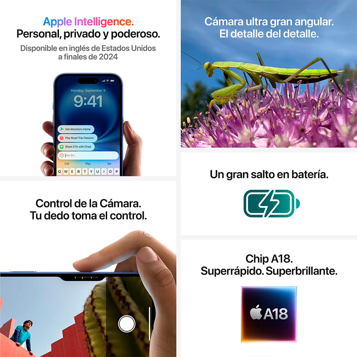 iPhone 16 128GB Color Azul R9 (Telcel) image number null