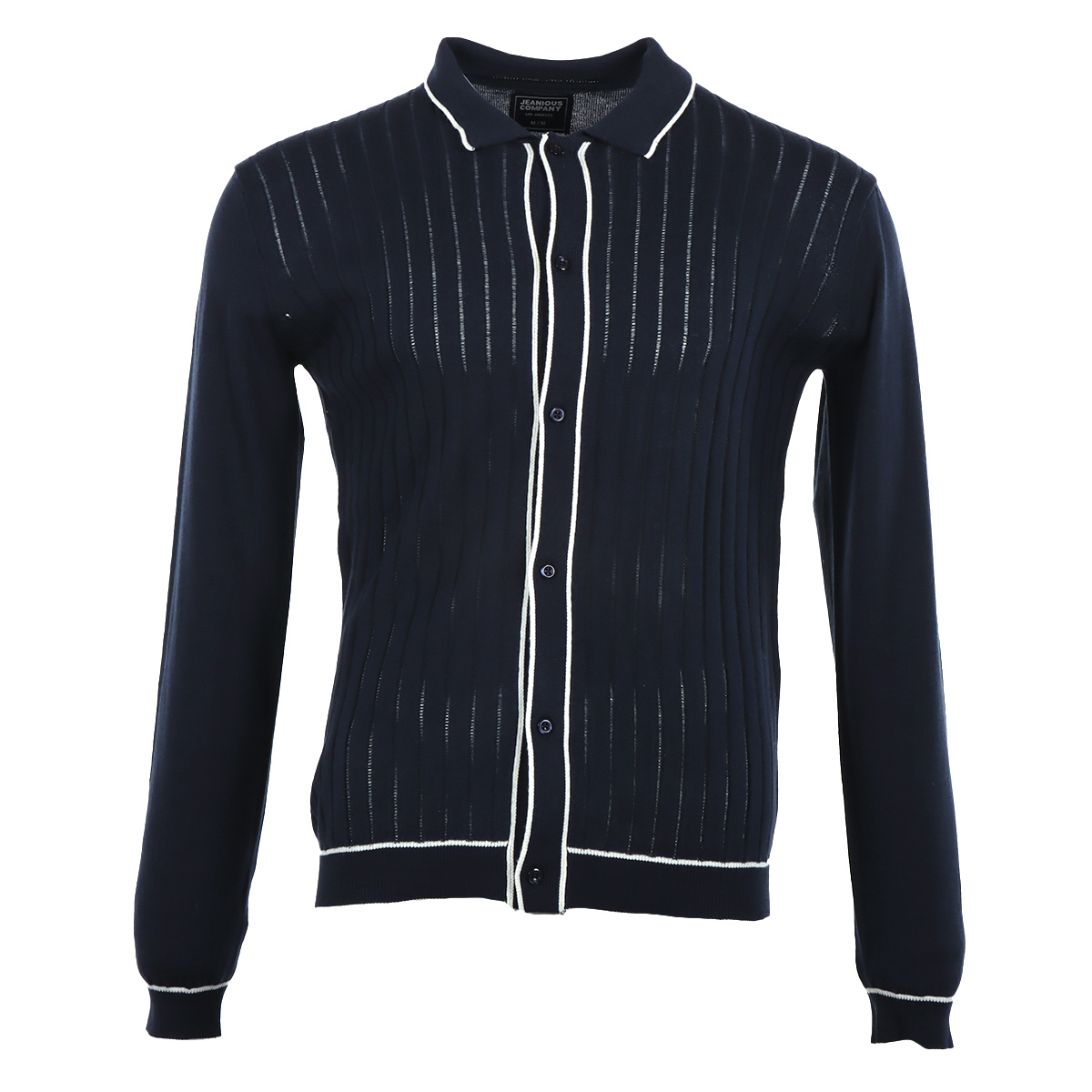Su&eacute;ter Estilo Cardigan Textura Acanalada JNS para Hombre image number null