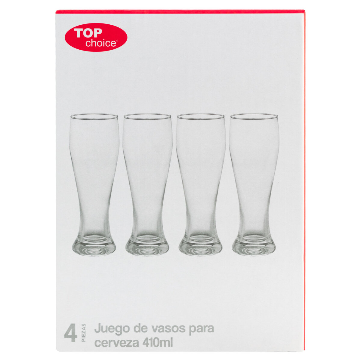 Juego De 4 Vasos Para Cerveza 410 Ml TOP CHOICE image number null