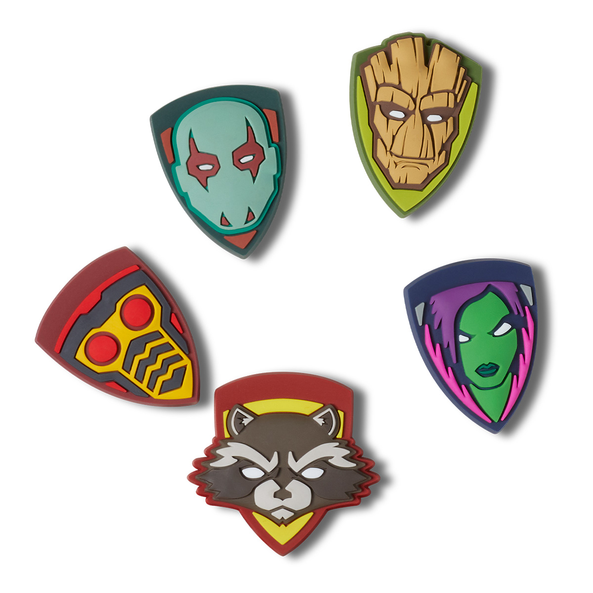 Kit Jibbitz Guardianes de la Galaxia (5 Pack) para Ni&ntilde;o CROCS image number null