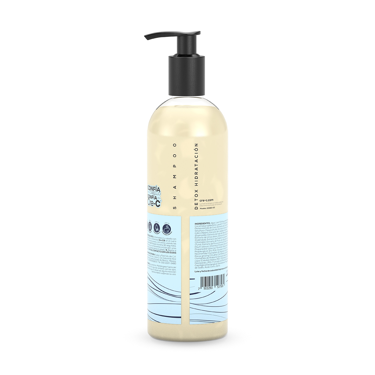 Cre-c Shampoo Detox Hidrataci&oacute;n 500 Ml image number null