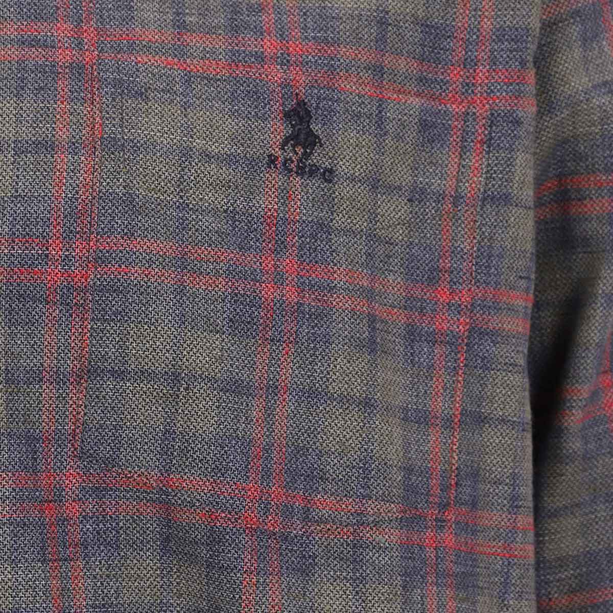 Camisa Cuadro Gris Polo Club para Hombre Plus image number null