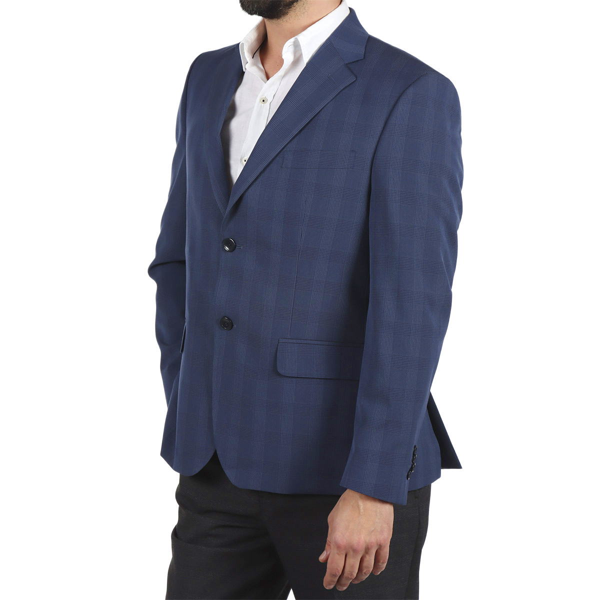 Saco Regular Fit Dise&ntilde;o Cuadros Carlo Corinto para Hombre image number null