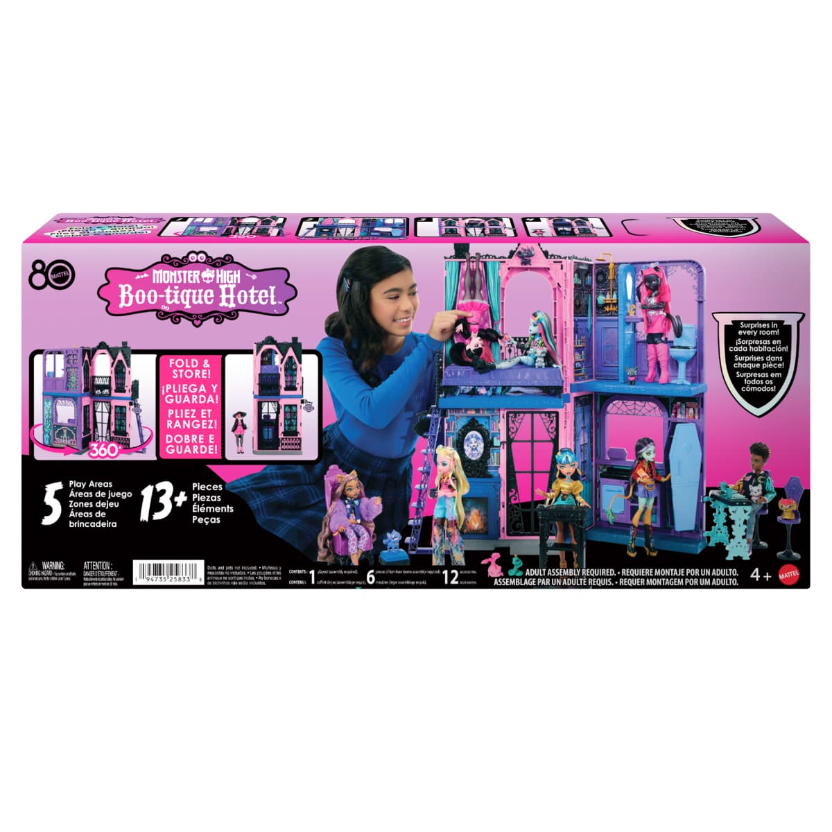 Monster High Casa De Mu Ecas Hotel Boo Tique Mattel image number null