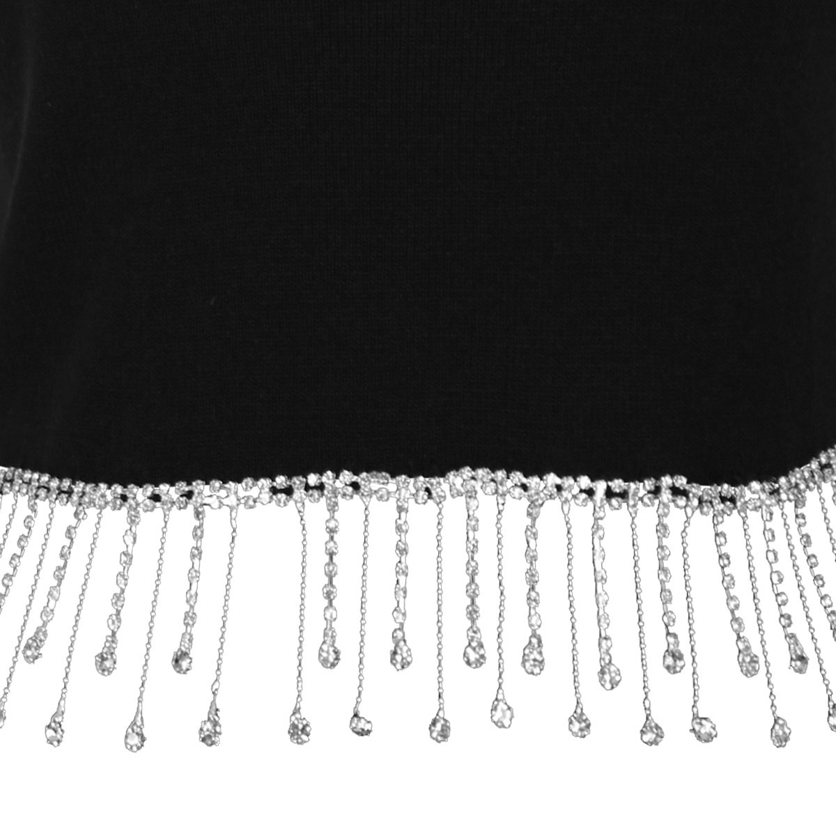 Blusa de punto con tiras de cristal para Mujer Petite JUST BY BASEL image number null