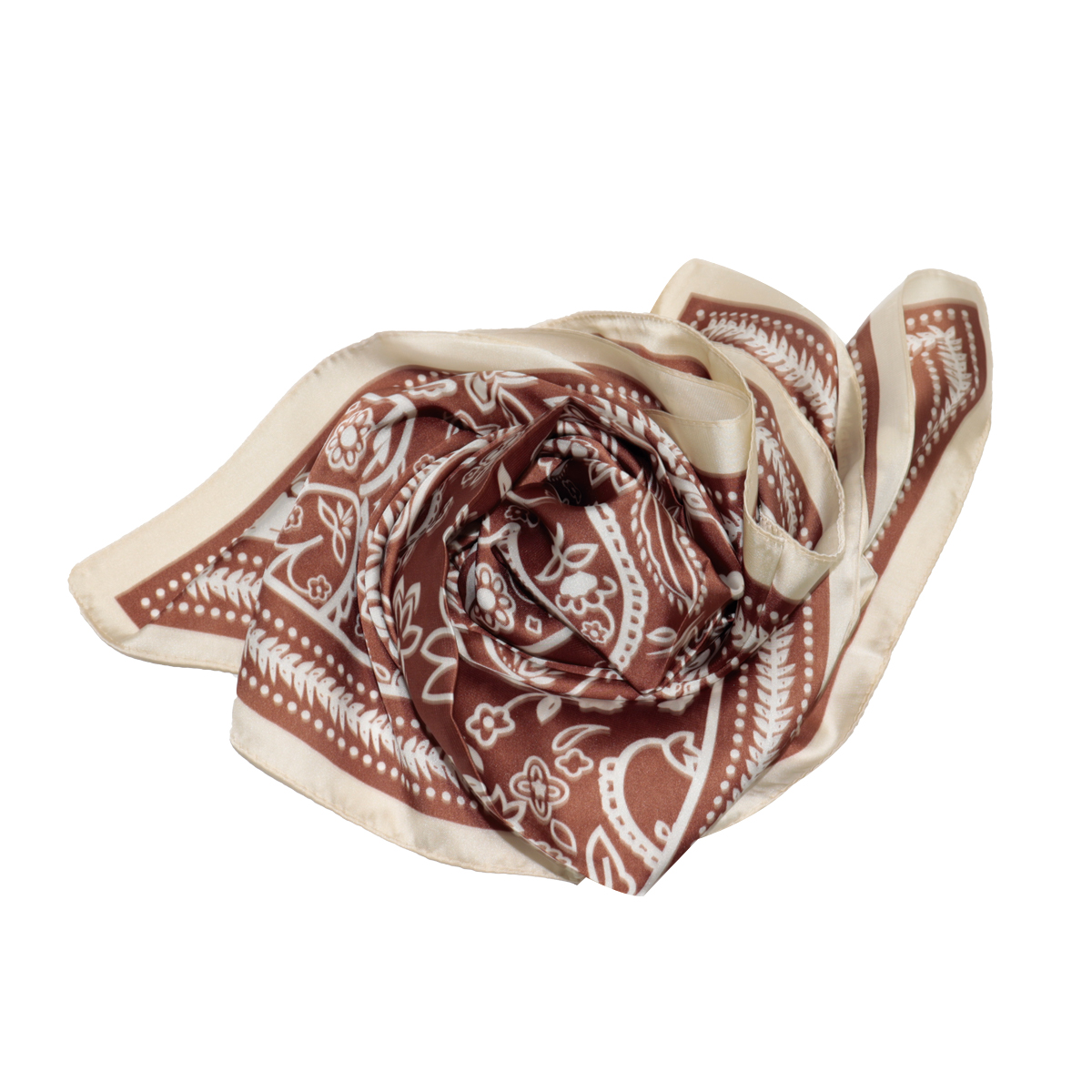 Pa&ntilde;uelo Satinado Paisley Print Negro&nbsp;Phi By Philosophy Jr image number null