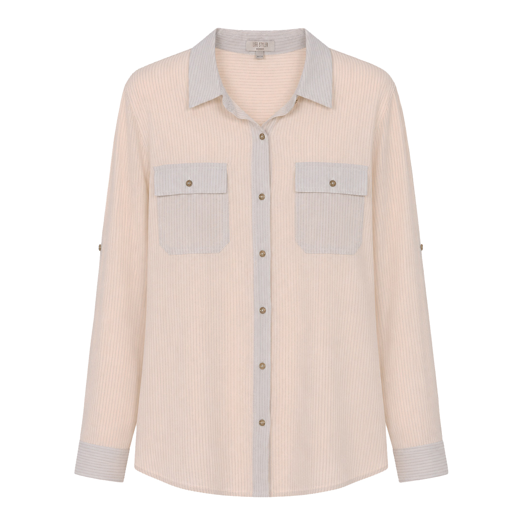 Blusa Manga Larga Rayas con Elevador LIFESTYLER para Mujer Curvy image number null