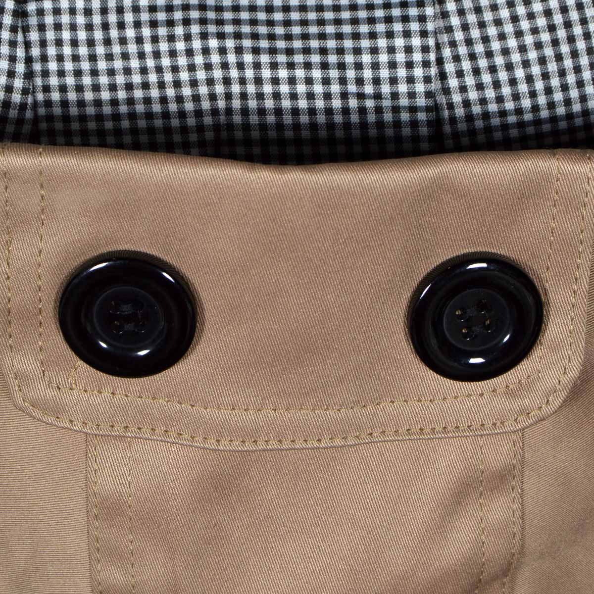 Gabardina Con Solapa Y  Cinturon Davinchy Para Mujer Casual image number null