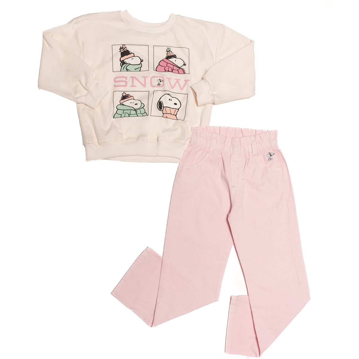 Conjunto de Sudadera con Pantal&oacute;n con Dise&ntilde;o Snoopy para Ni&ntilde;a image number null