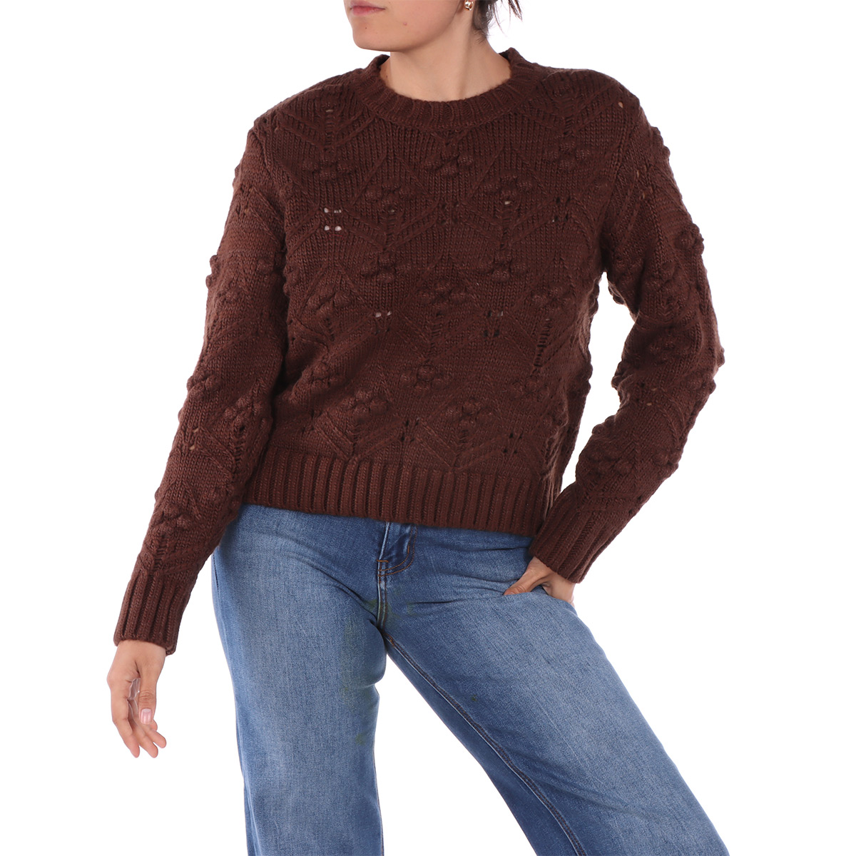 Su&eacute;ter Tejido de Chenille Arqueology para Mujer image number null