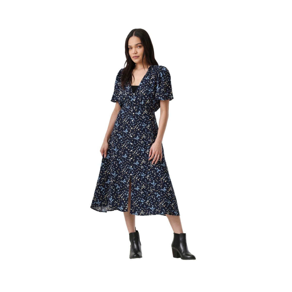 Vestido De Manga Corta Levis Para Mujer Curvy image number null