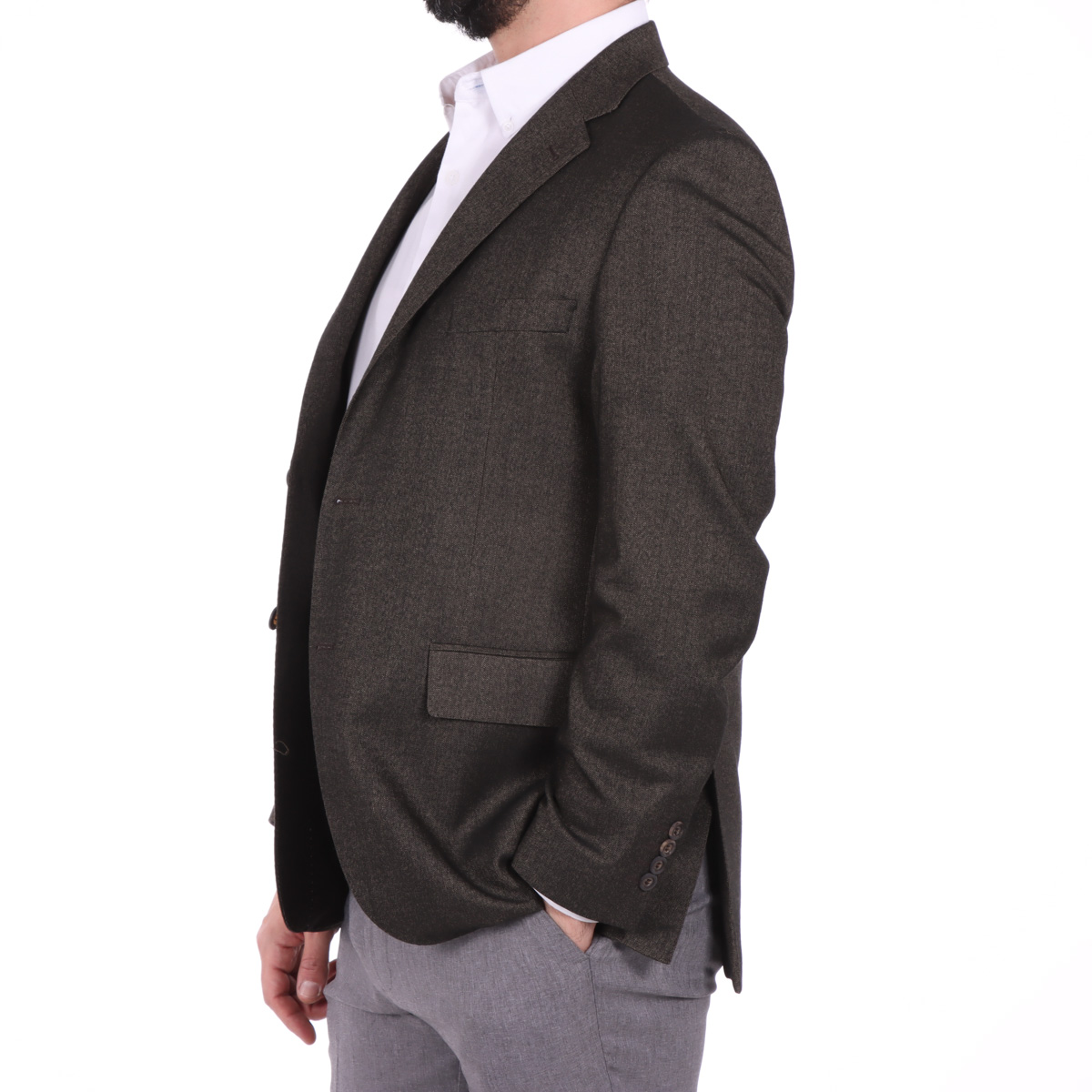 Saco Slim Fit Bruno Magnani Hombre Caf&eacute; image number null