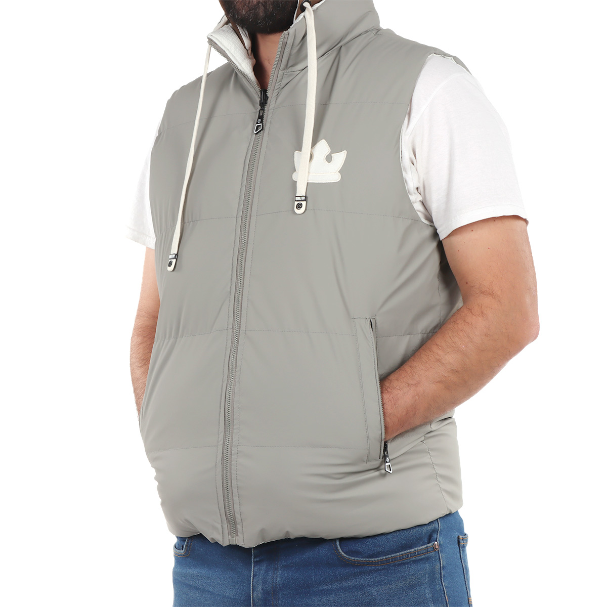 Chaleco Capitonado Cierre y Capucha Roosevelt para Hombre image number null