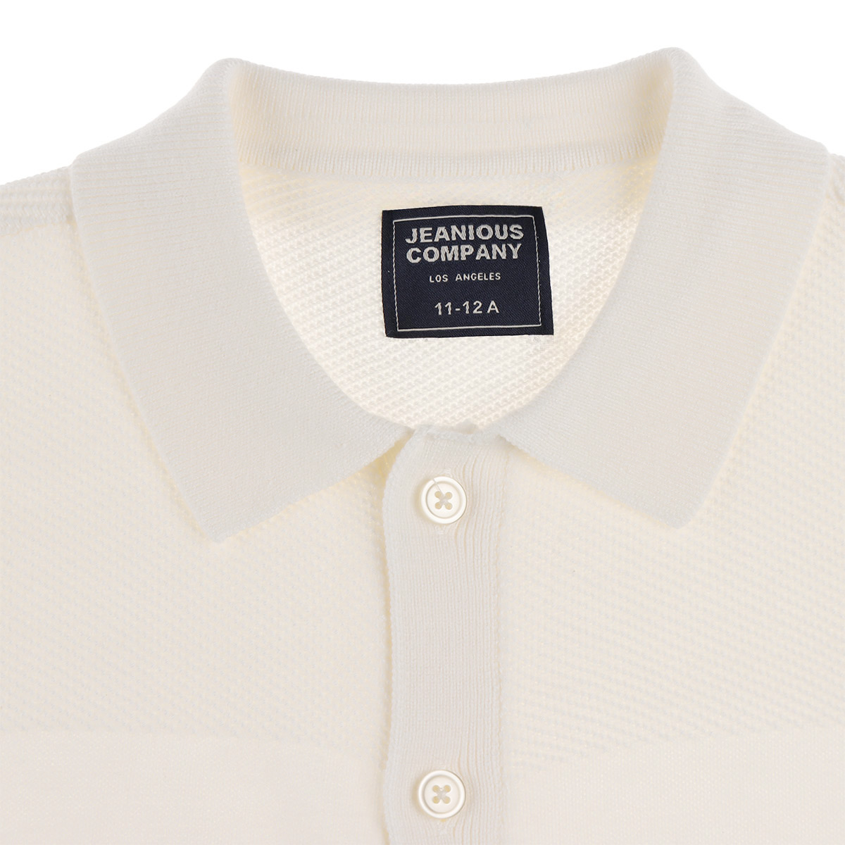Camisa Tejida de Algod&oacute;n Cuello Polo Jeanious para Ni&ntilde;o image number null