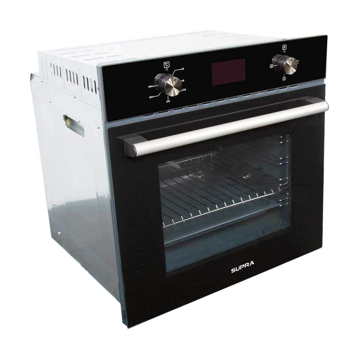 Horno El&eacute;ctrico Con Cristal Templado Negro image number null