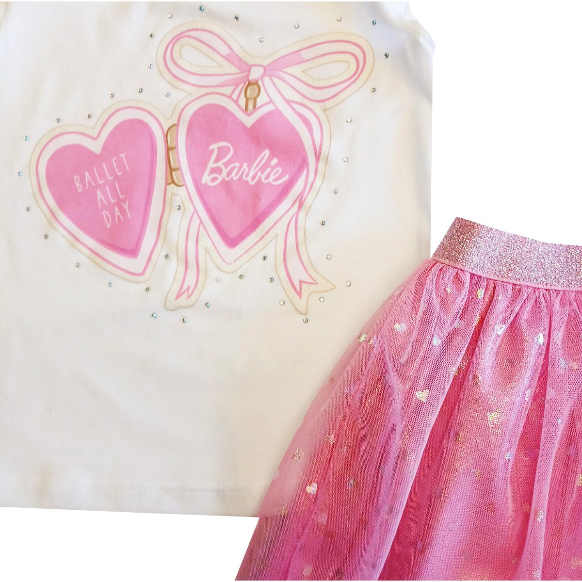 Conjunto de Falda y Playera con Dise&ntilde;o Barbie para Ni&ntilde;a image number null