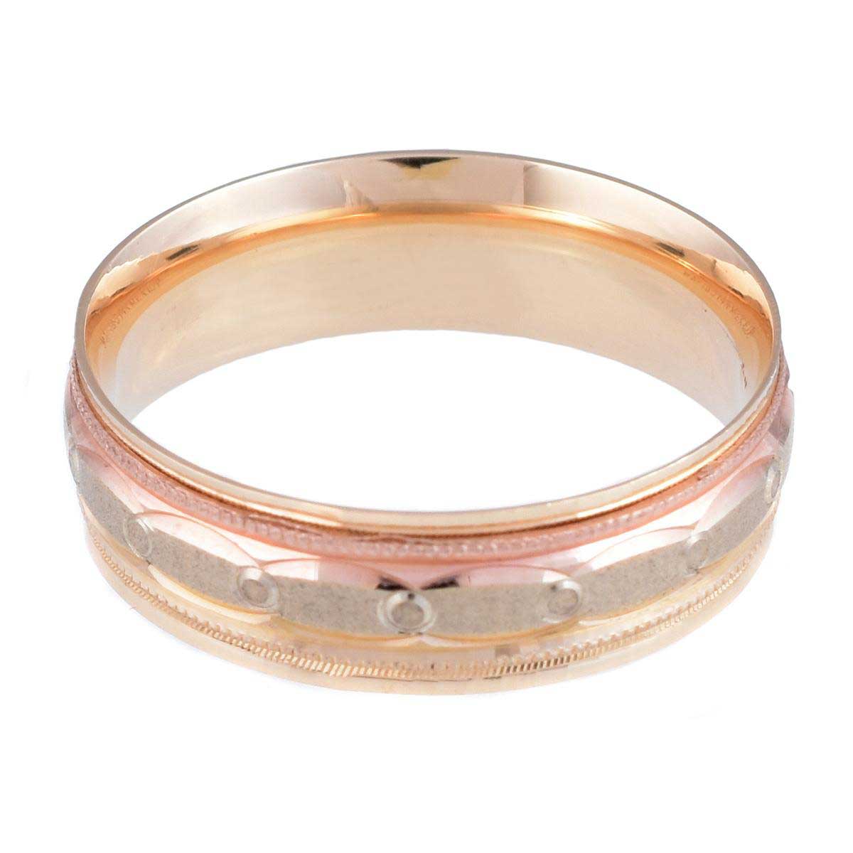 Argolla Confort 3 Oros 14K Giratoria 6mm Doble O image number null